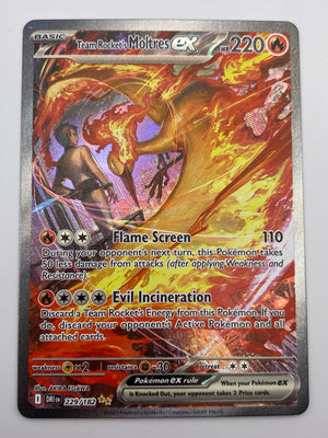 Team Rocket's Moltres Ex SIR Destined Rivals NM
