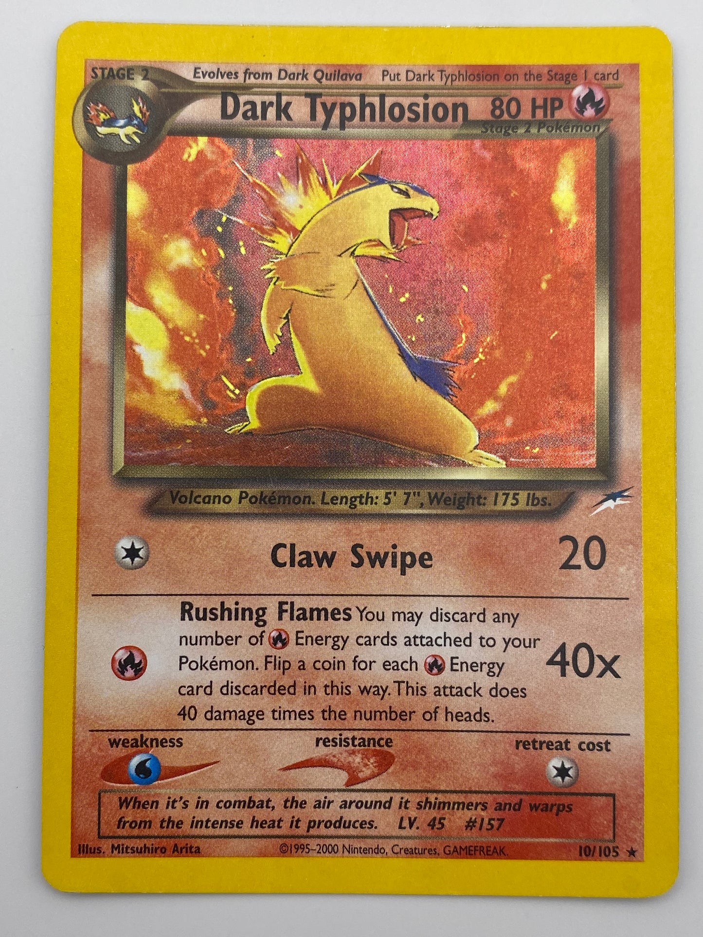 Dark Typhlosion Holo Neo Destiny MP