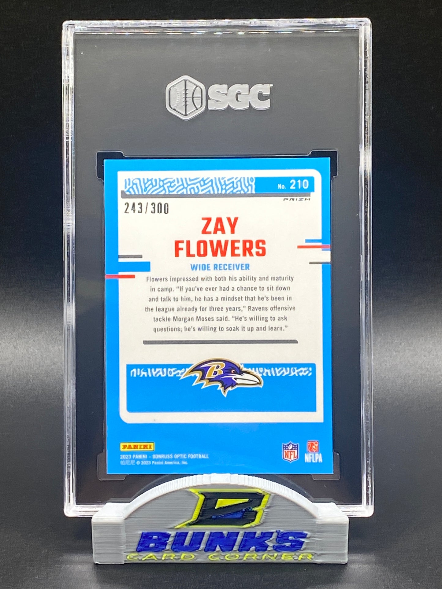 2023 Zay Flowers Rated Rookie 243/300
