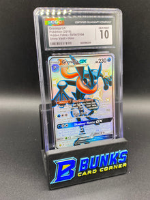 Greninja Shiny Vault Hidden Fates CGC 10