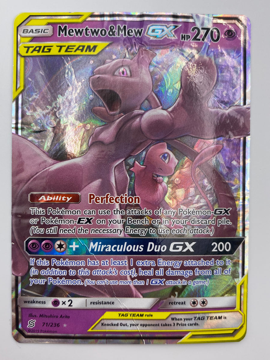 Mewtwo & Mew Gx Tag Team Unified Minds HP