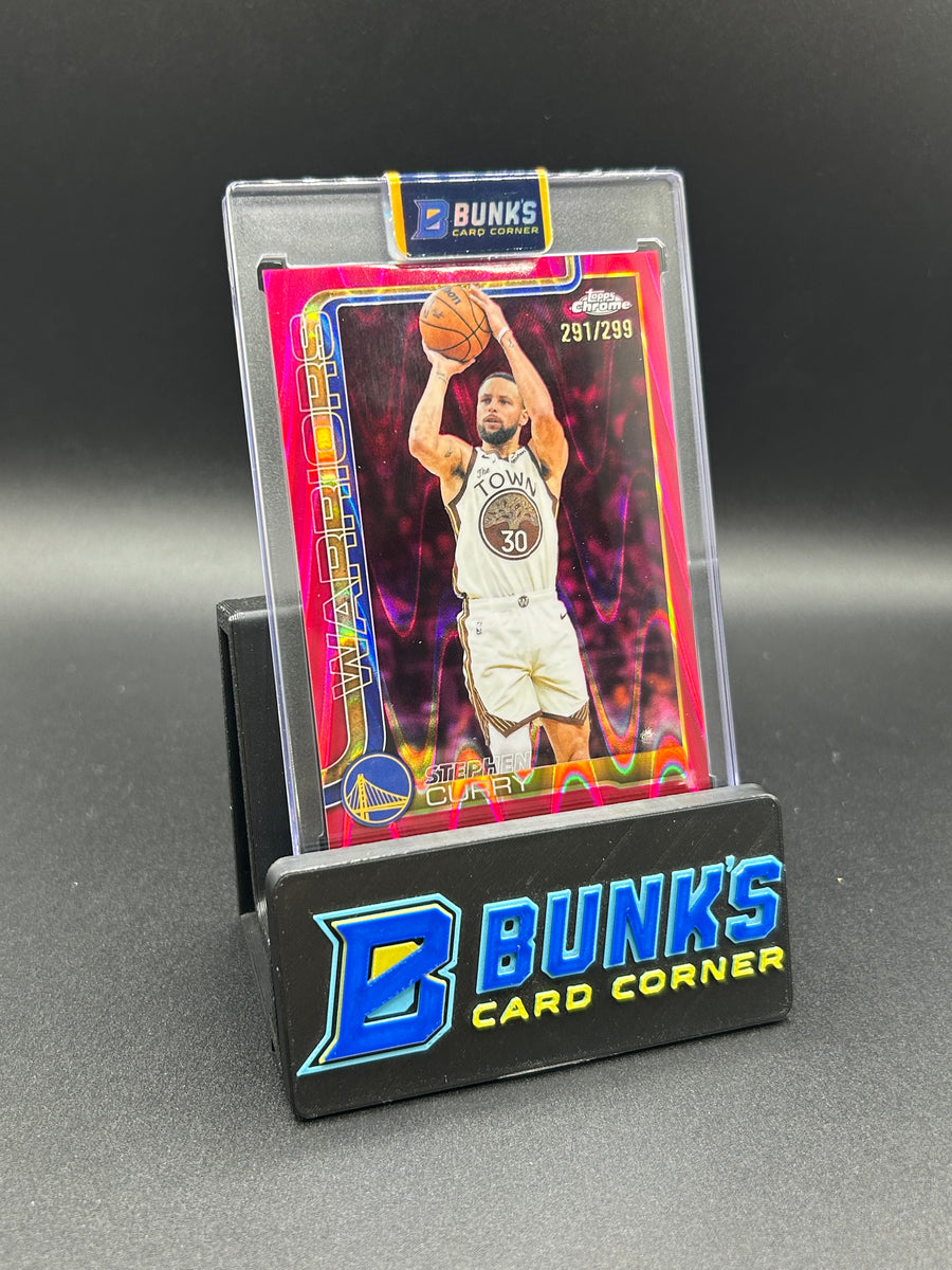 2026 Stephan Curry Topps Chrome Magenta Raywave Refractor 291/299