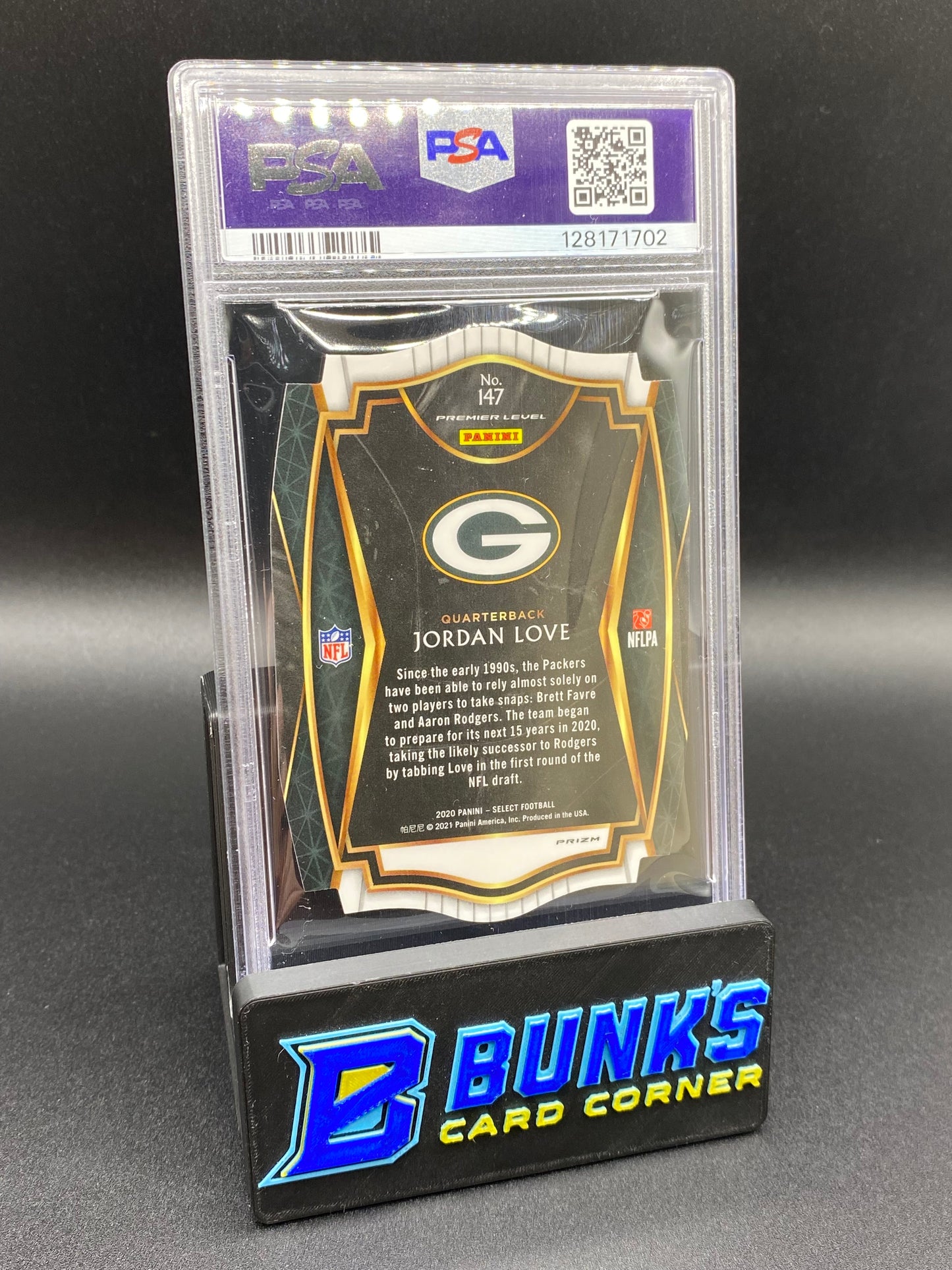 2020 Jordan Love Die-Cut Red Prizm Rc PSA 9