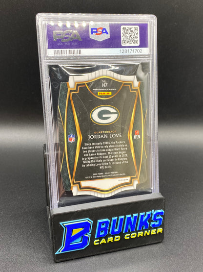 2020 Jordan Love Die-Cut Red Prizm Rc PSA 9