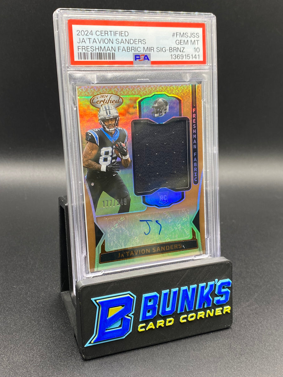 2024 Ja'Tavion Sanders Freshman Fabric 177/349 Rc Auto PSA 10