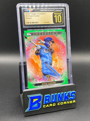 2024 Evan Carter Green CGC PRISTINE 10 Rc