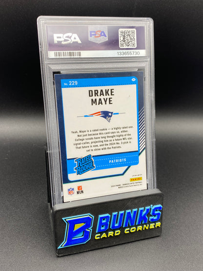 2024 Drake Maye Holo Rc PSA 10