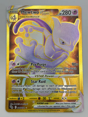 Mewtwo Vstar Hyper Rare Pokemon Go NM