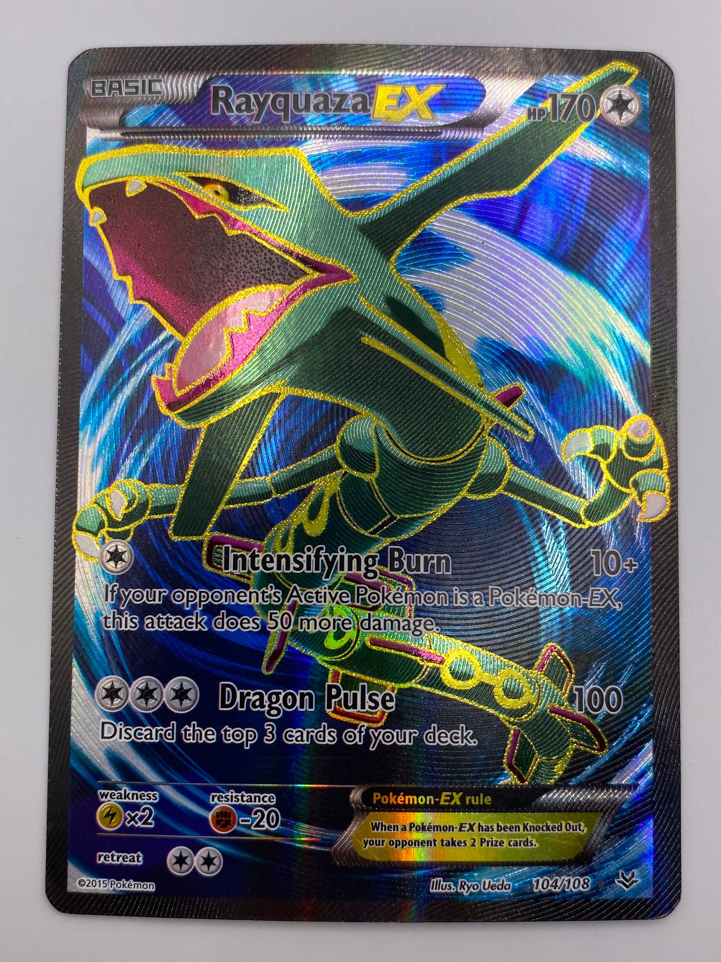 Rayquaza Ex Full Art Roaring Skies HP