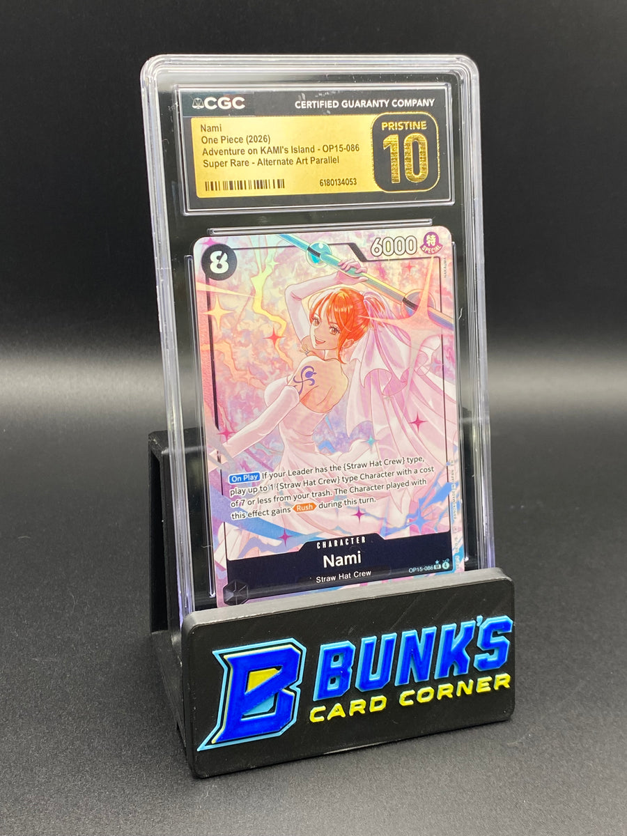 Nami Super Rare Alt Art Parallel OP15-086 CGC PRISTINE 10