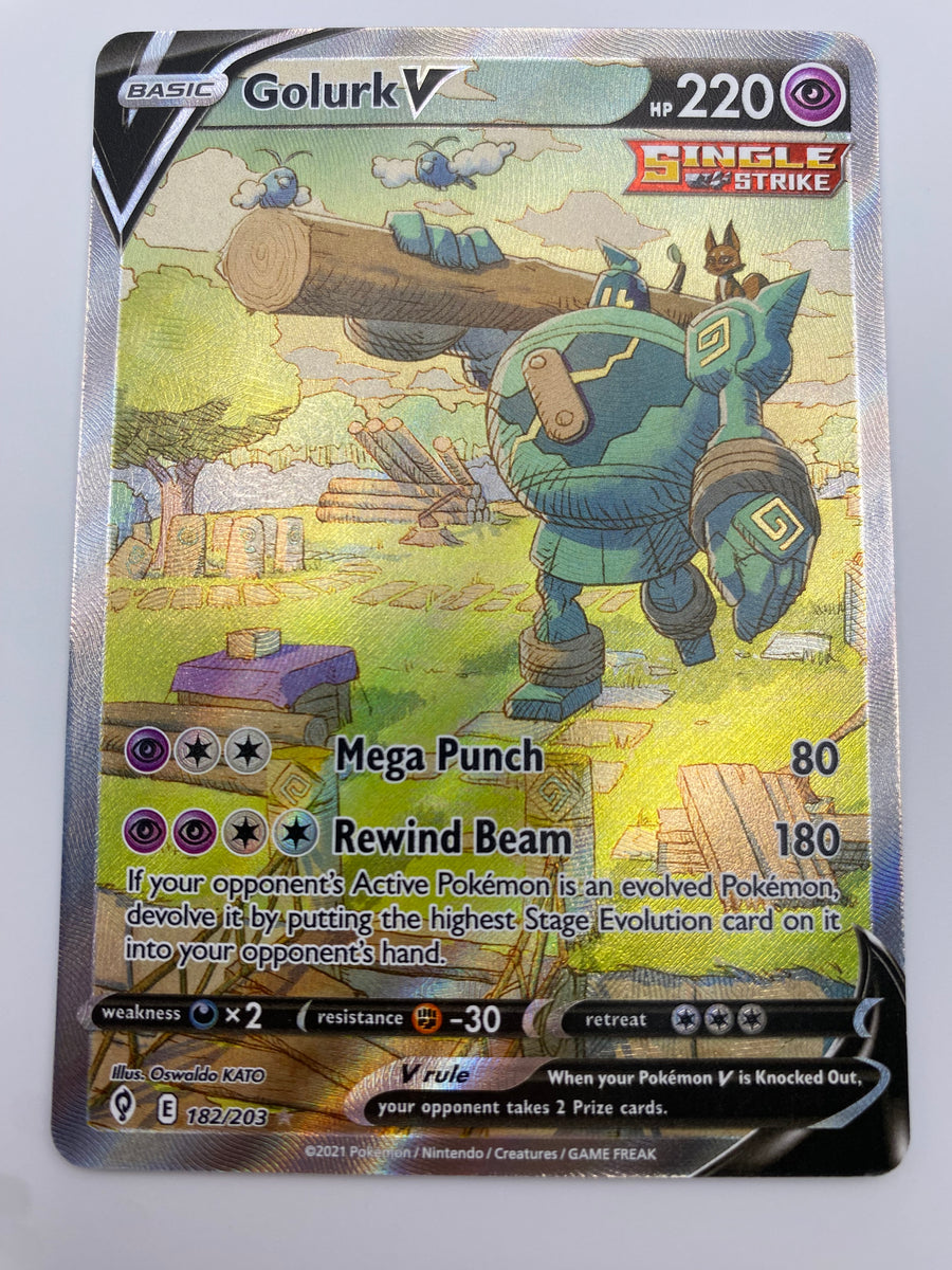 Golurk V Alt Art Evolving Skies NM
