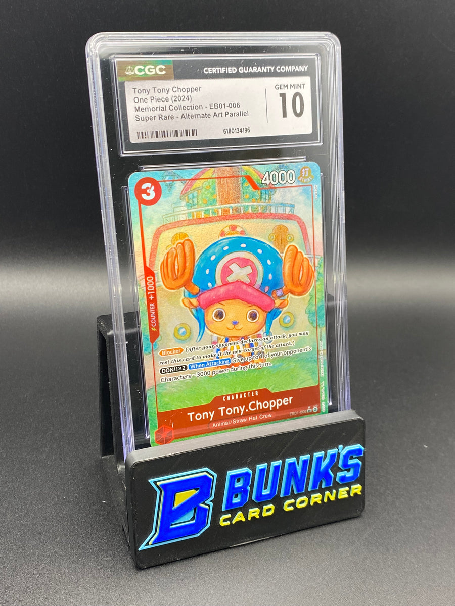 Tony Tony Chopper Super Rare Alt Art Parallel Eb01-006 CGC 10