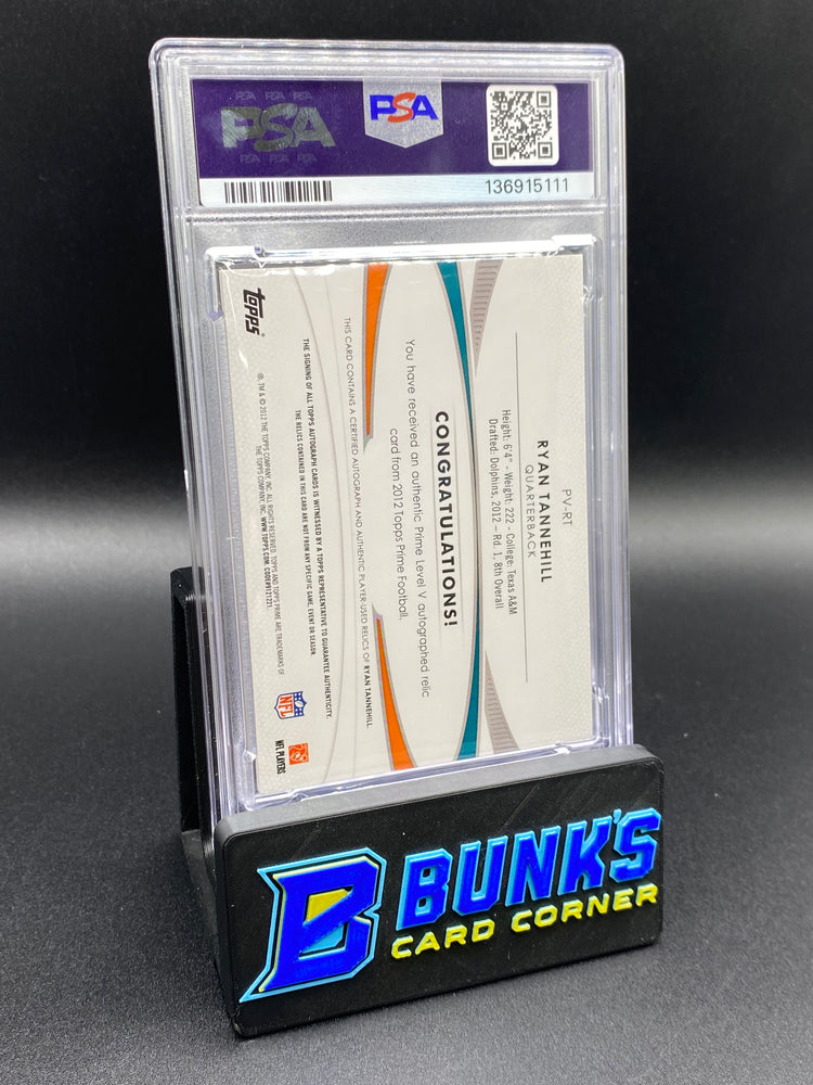 2012 Ryan Tannehill Level V Auto Relics Gold PSA 10 21/25