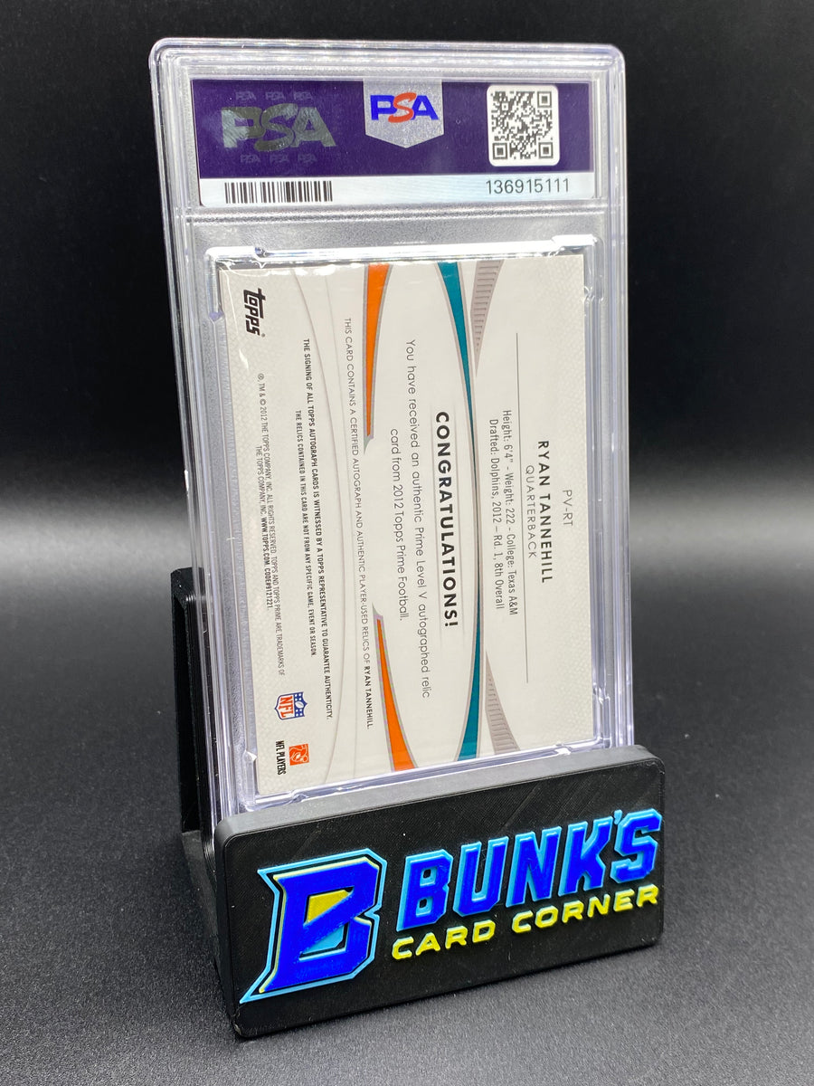 2012 Ryan Tannehill Level V Auto Relics Gold PSA 10 21/25