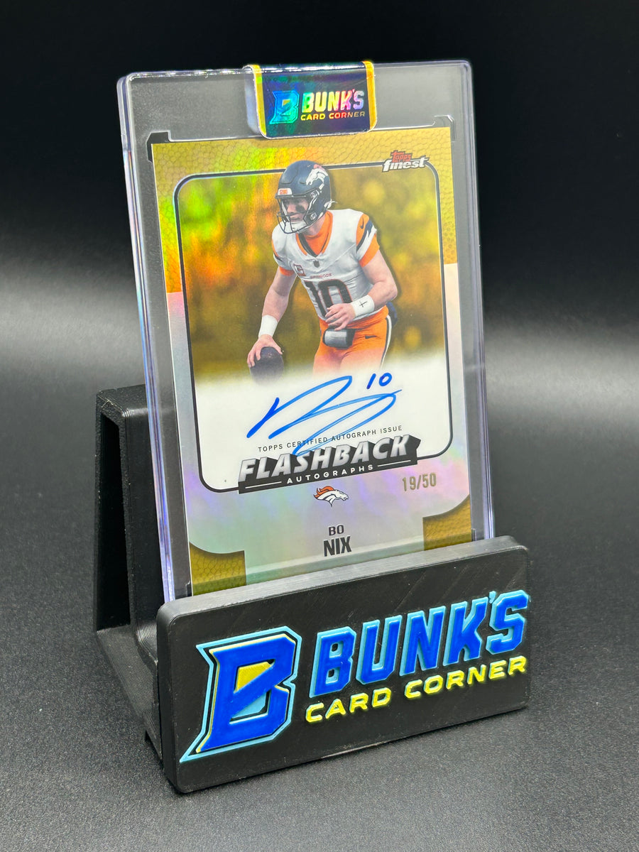 2025 Bo Nix Topps Finest Flashback Auto 19/50