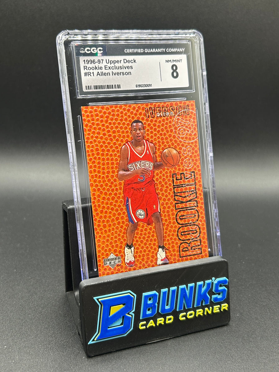 1996-97 Allen Iverson Upper Deck Rookie Exclusives Rc CGC 8