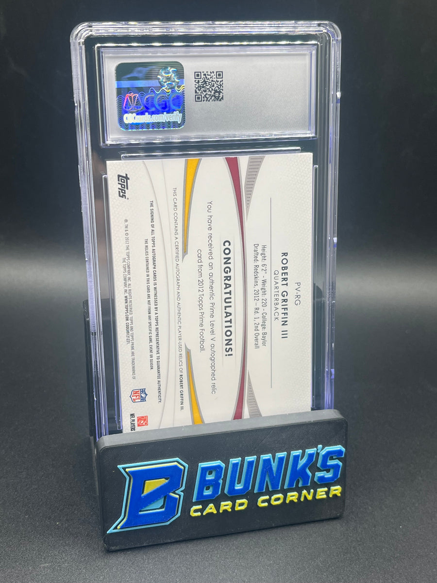 2012 Robert Griffin III Autographed Relics Copper CGC 10 45/50 RC