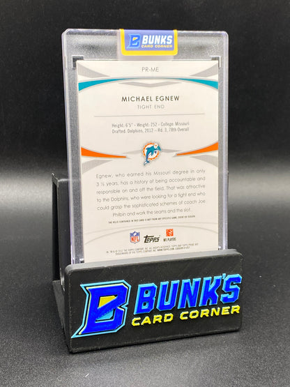 2012 Michael Egnew 1/25 Topps Prime Patch Rc