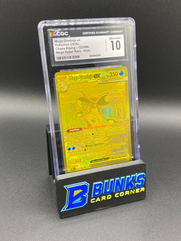 Mega Greninja Ex Mega Hyper Rare Chaos Rising CGC 10