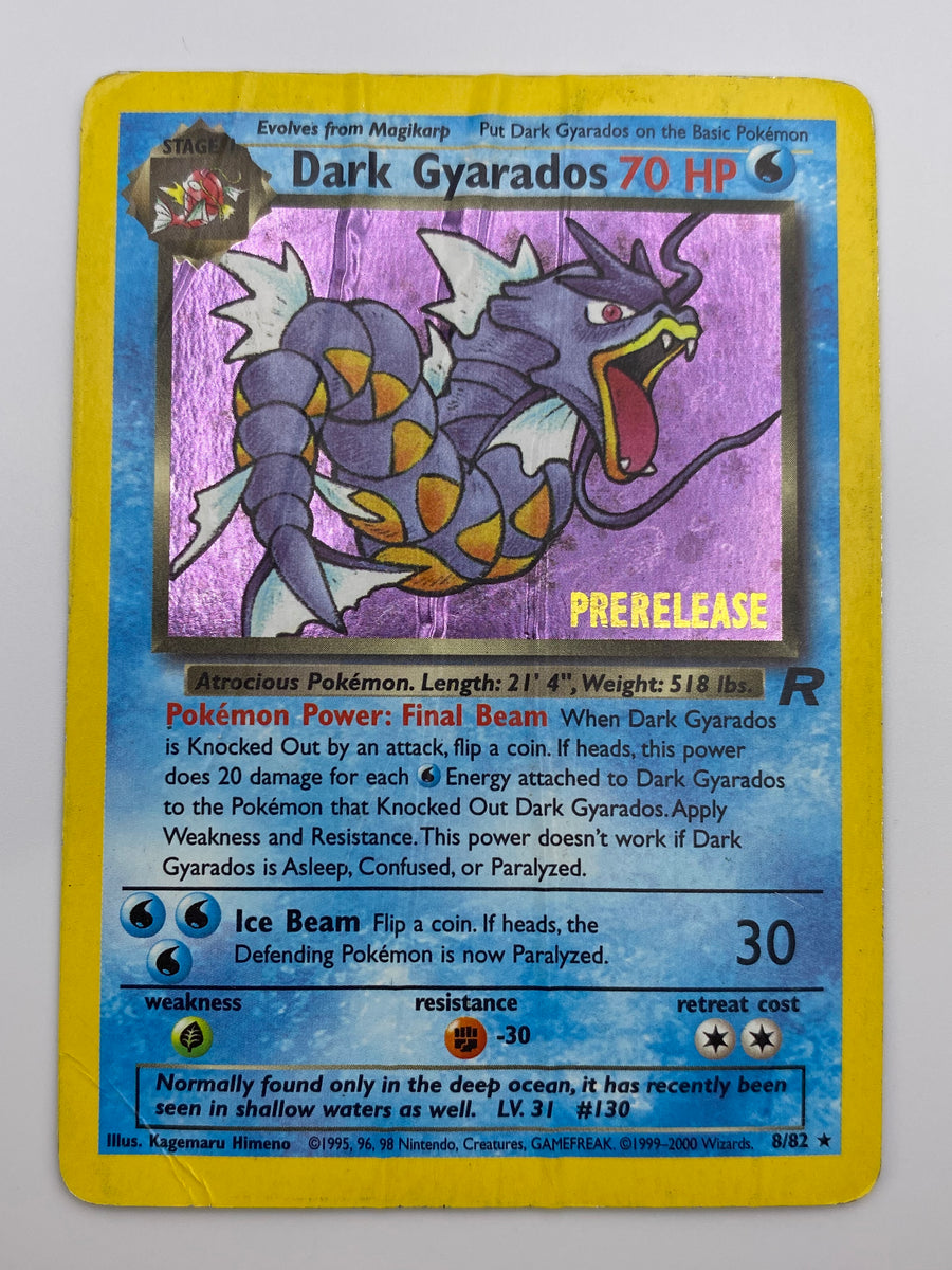 Dark Gyarados Holo Prerelease DMG
