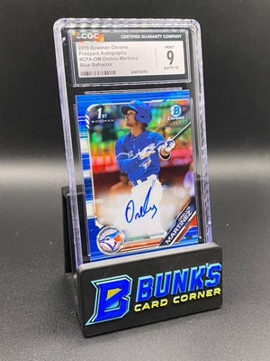 2019 Orelvis Martinez Blue Ref. Auto 113/150 CGC 9/10