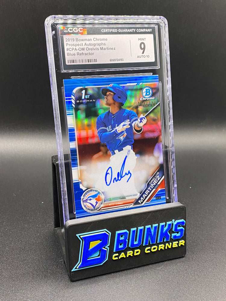 2019 Orelvis Martinez Blue Ref. Auto 113/150 CGC 9/10