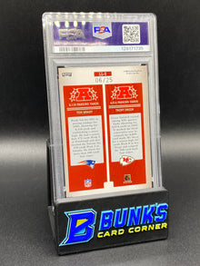 2006 Tom Brady & Trent Green League Leaders Holo Foil 6/25 PSA 8