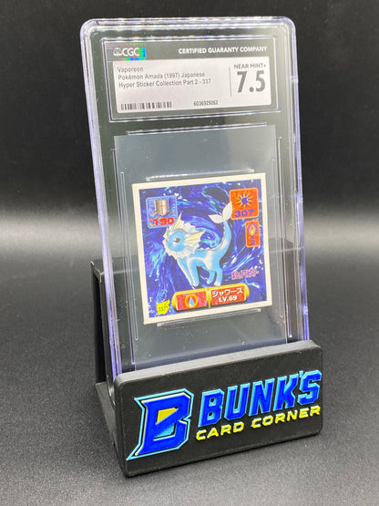 Vaporeon Sticker Collection CGC 7.5 JAPANESE