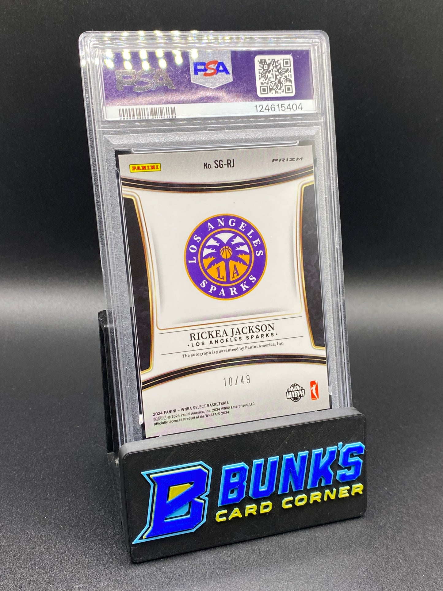 2024 Rickea Jackson Sir Blue Prizm Rc 10/49 PSA 9
