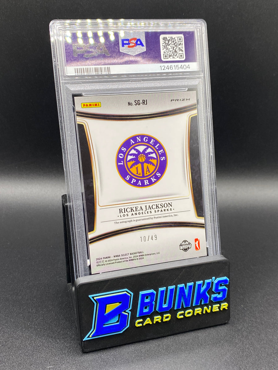 2024 Rickea Jackson Sir Blue Prizm Rc 10/49 PSA 9