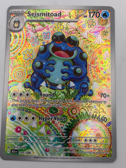 Seismitoad Illustration Rare Black Bolt NM