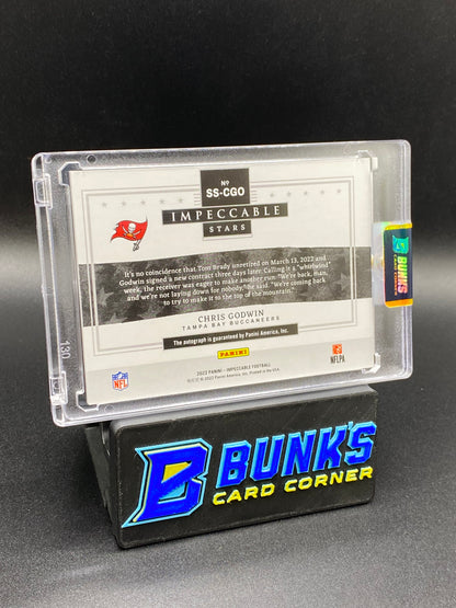 2022 Chris Godwin Impeccable Stars 1/25 Auto
