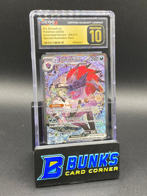 N's Zoroark Ex SIR Ascended Heroes CGC Pristine 10