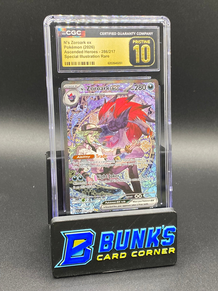 N's Zoroark Ex SIR Ascended Heroes CGC Pristine 10