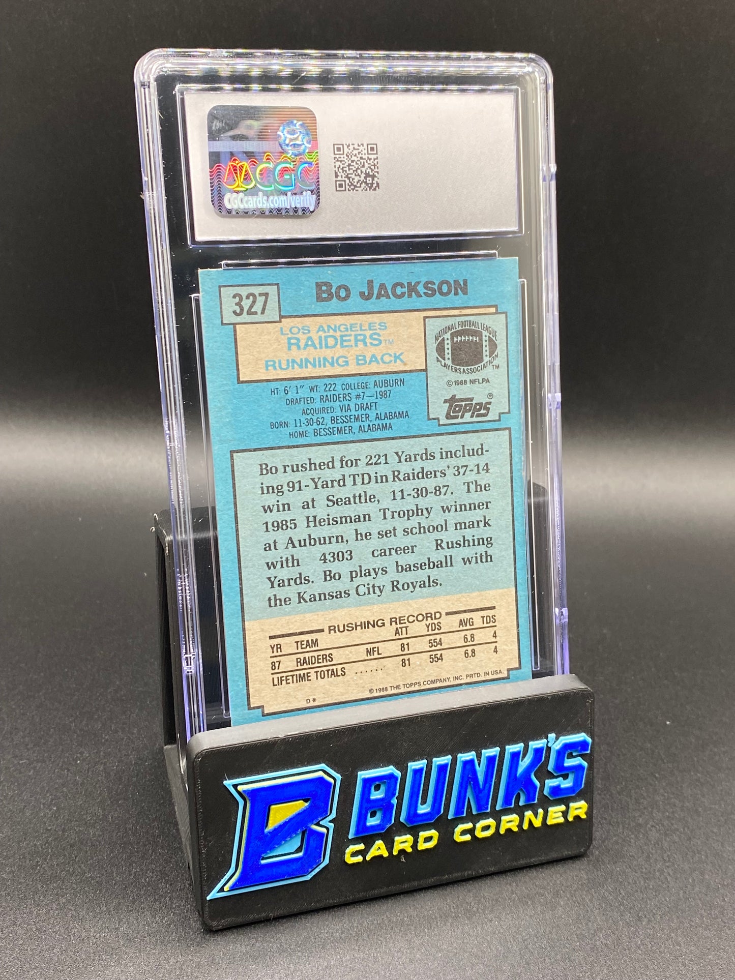 1988 Bo Jackson CGC 8.5