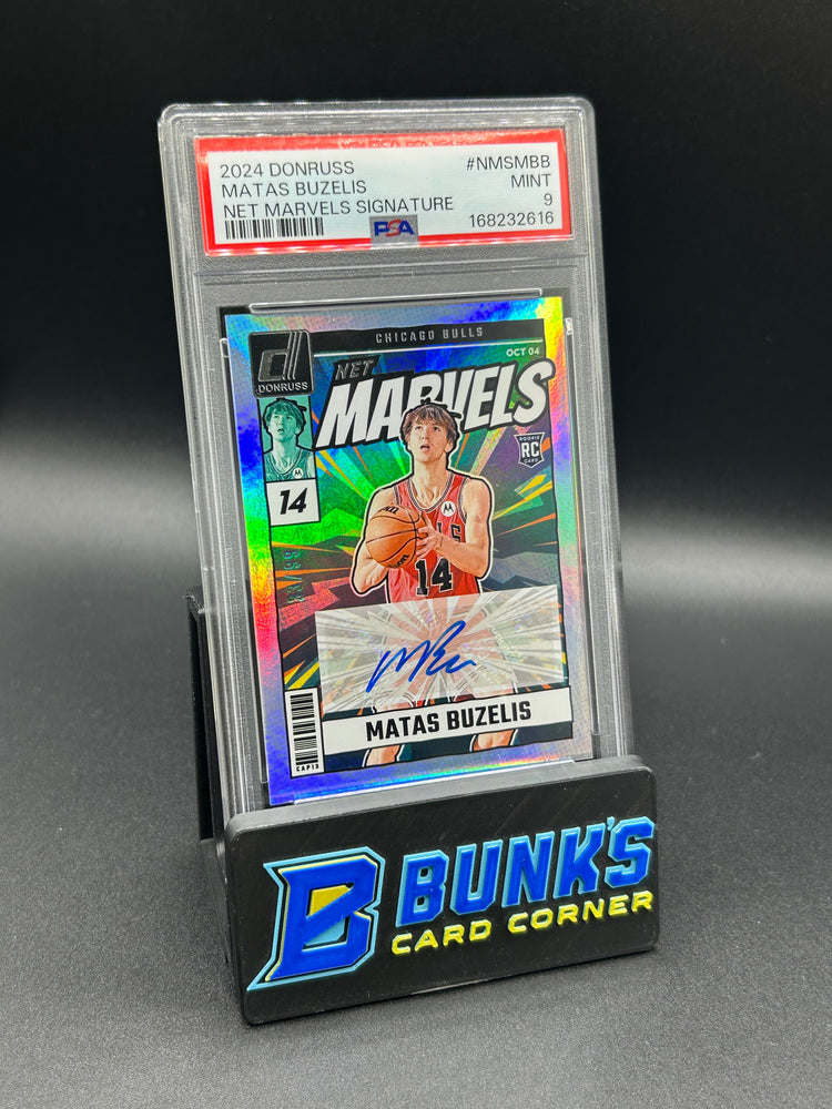 2024 Matas Buzelis Donruss Net Marvels Signature Rc Auto 33/99 PSA 9