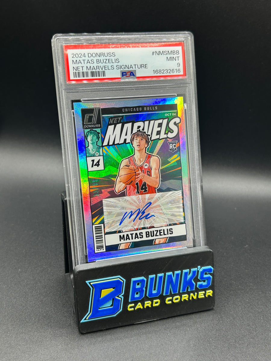 2024 Matas Buzelis Donruss Net Marvels Signature Rc Auto 33/99 PSA 9