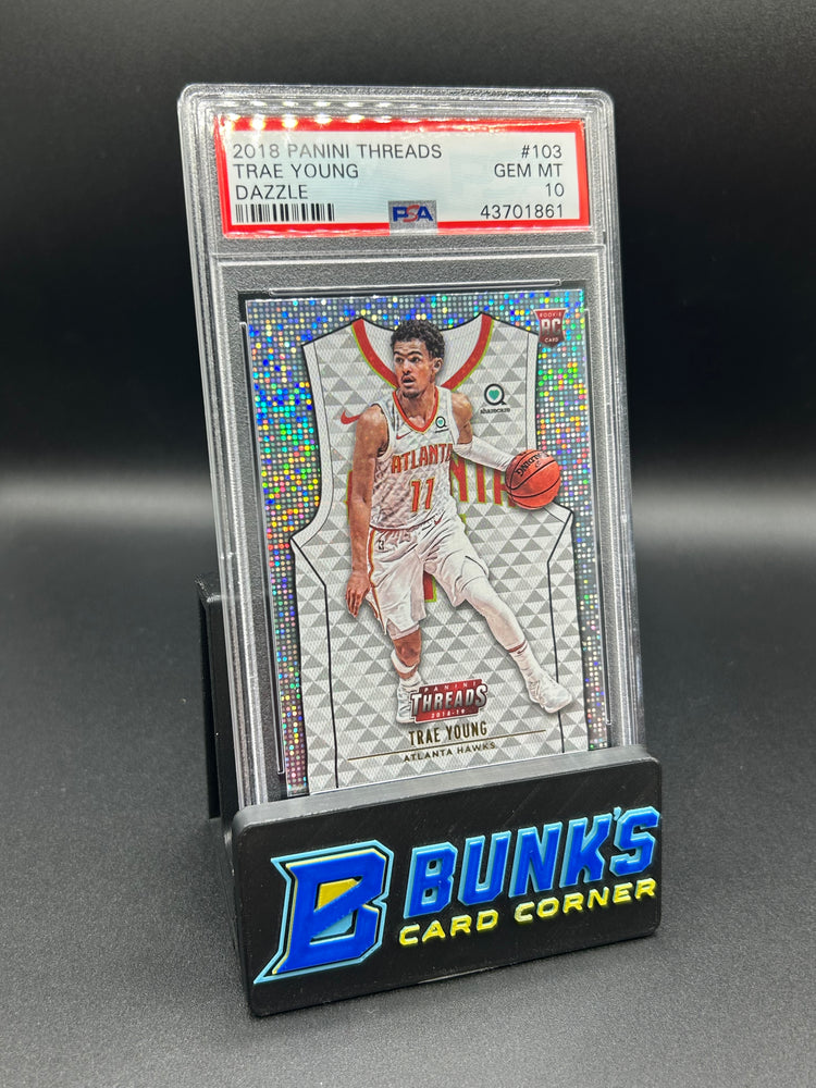 2018 Trae Young Panini Threads Dazzle Rc PSA 10