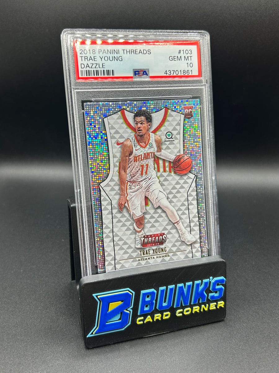 2018 Trae Young Panini Threads Dazzle Rc PSA 10