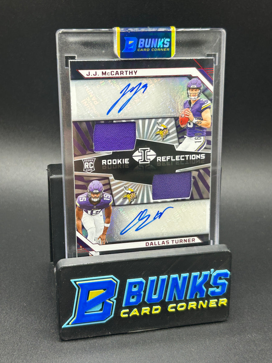 2024 JJ McCarthy & Dallas Turner Rookie Reflections Dual Auto 168/199