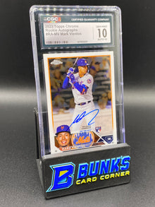 2023 Mark Vientos Rookie Auto CGC 10/10