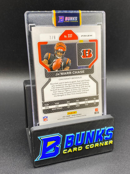 2021 Ja'Marr Chase 7/8 Rc Panini Prizm