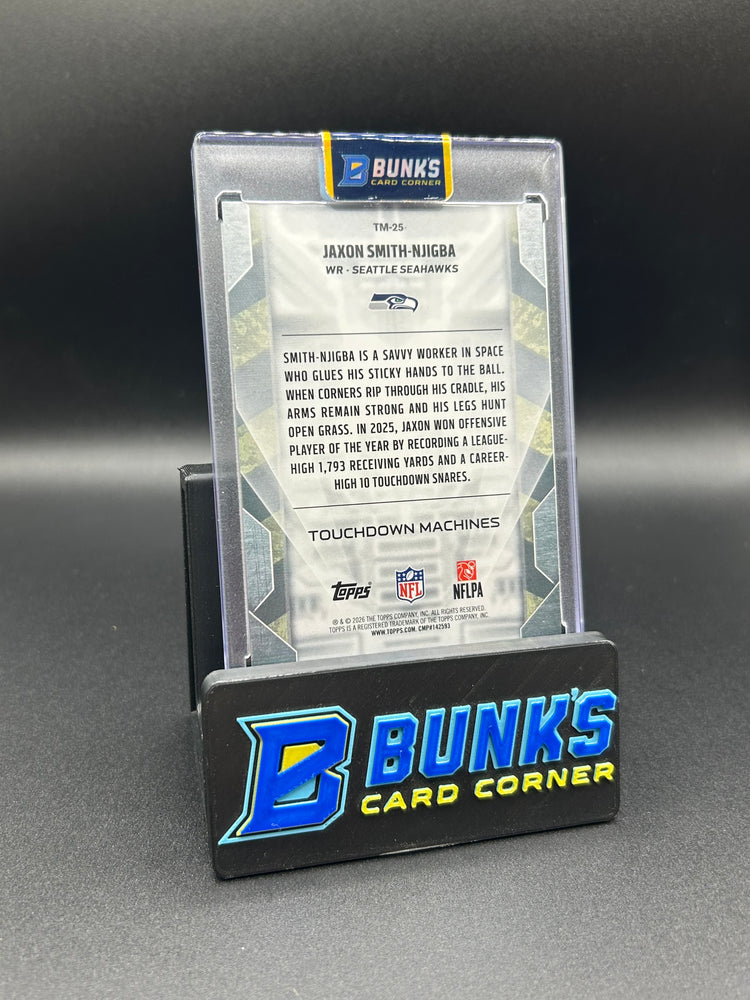 2026 Jaxson Smith-Njigba Topps Touchdown Machines 103/150