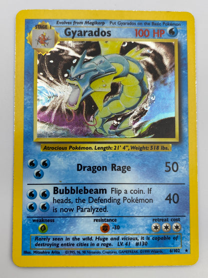 Gyarados Holo Base Set LP-MP