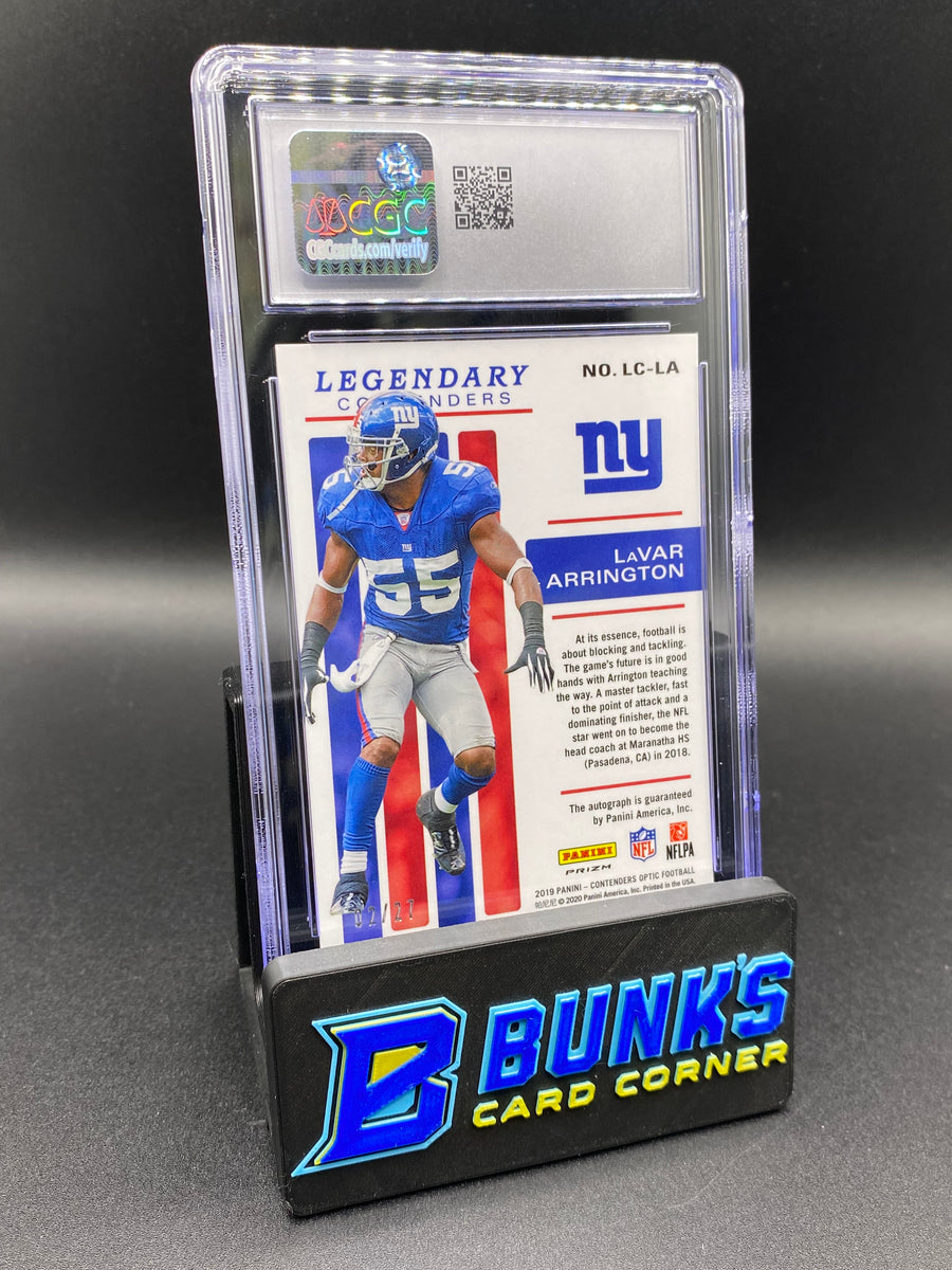 2019 LaVar Arrington Green Pulsar Auto 2/27 CGC 9.5/9