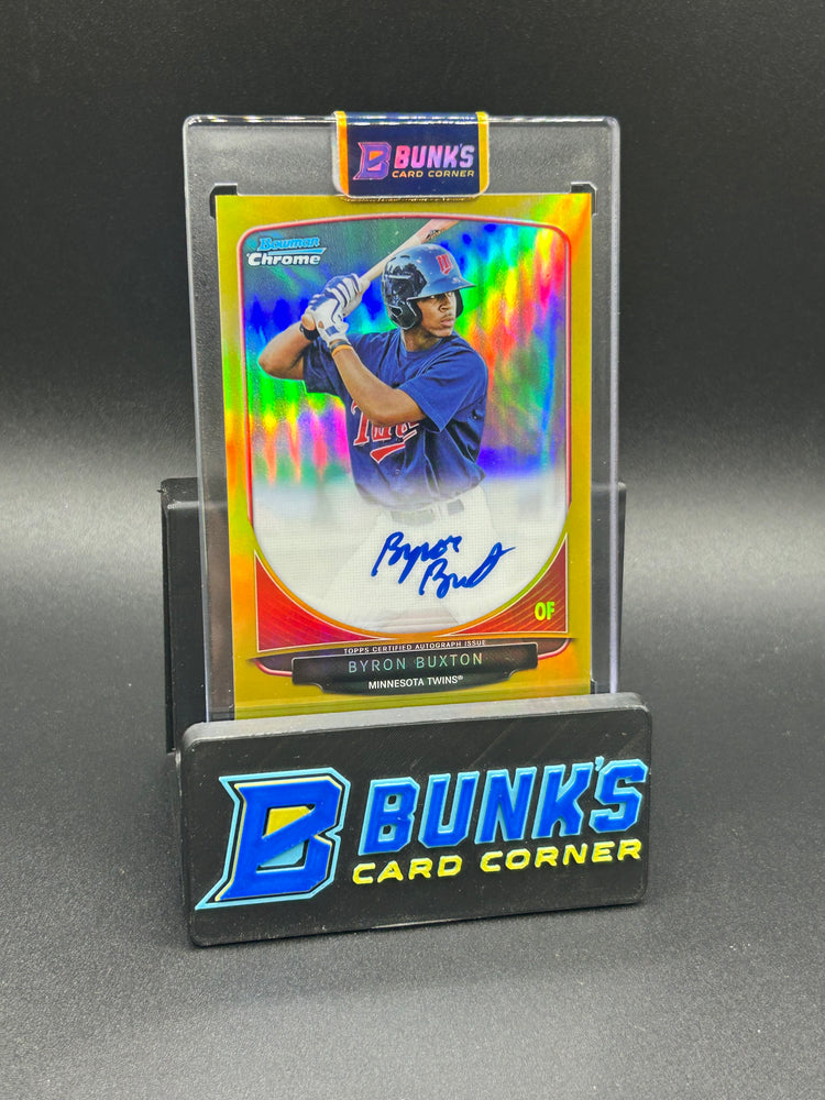 2013 Byron Buxton Topps Bowman Gold Auto 28/50