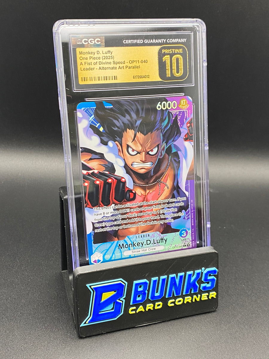 Monkey D. Luffy Leader Alt Art Parallel OP11-040 CGC Pristine 10