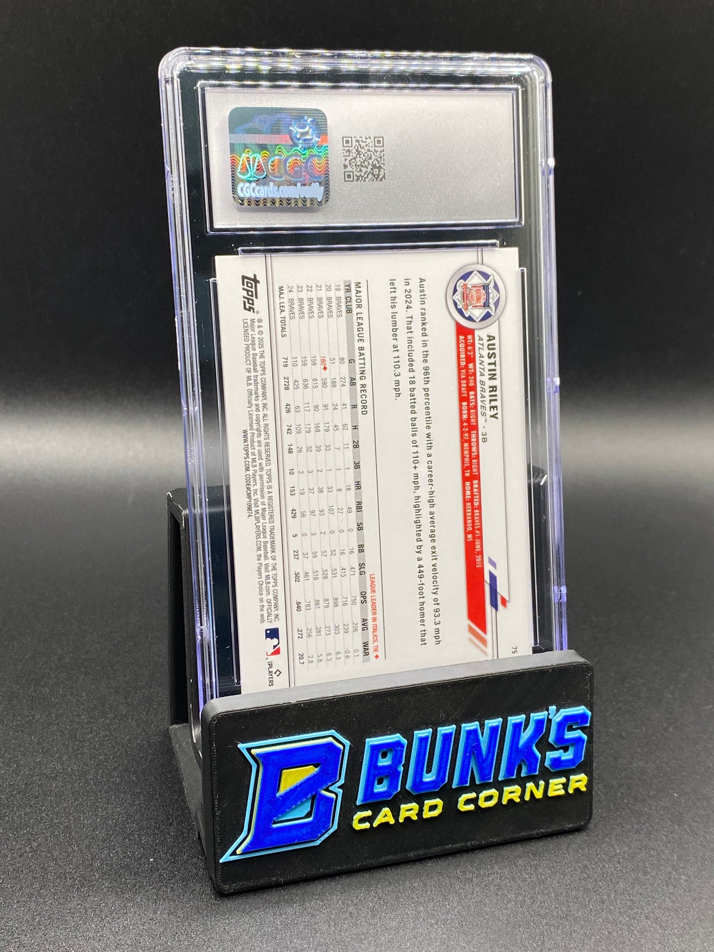 2025 Austin Riley Blue Foil CGC 10 150/150