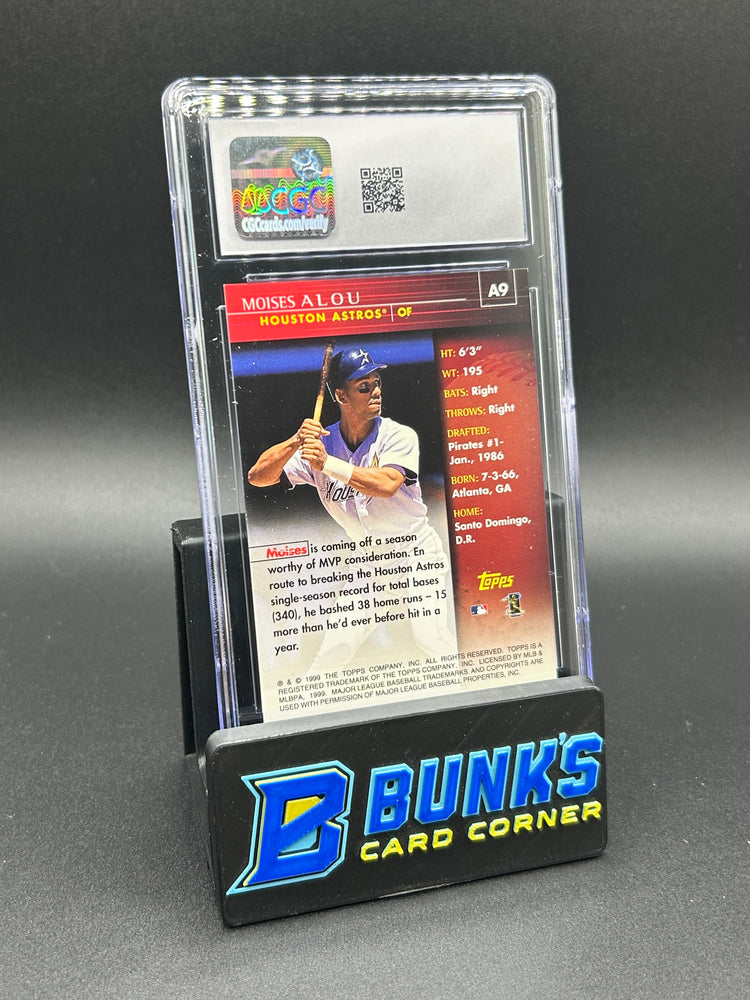 1999 Moises Alou Topps Autographs  CGC 10