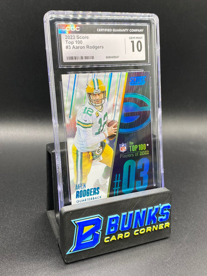 2024 Aaron Rodgers Top 100 CGC 10